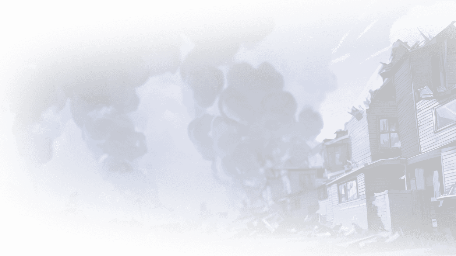Burning town