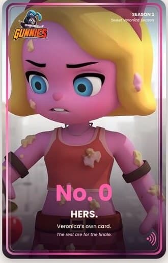Veronica's own card, No. 0 (draft)