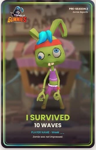 Zomie: I survived 10 waves card (draft)