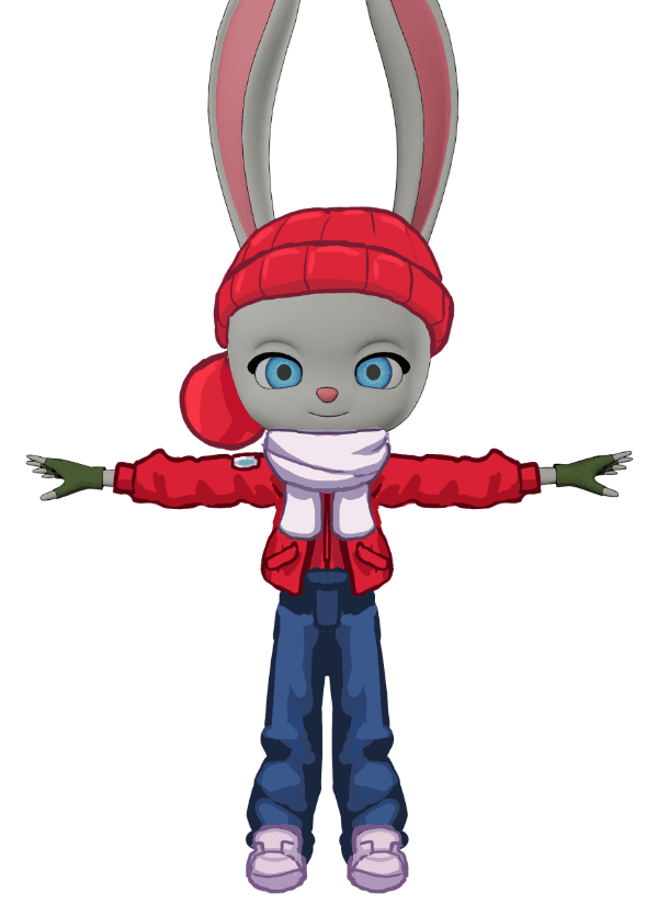 Winter outfit, from the game's 3D model